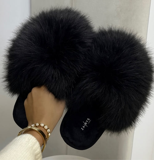 The Luxe Faux Fur Slippers