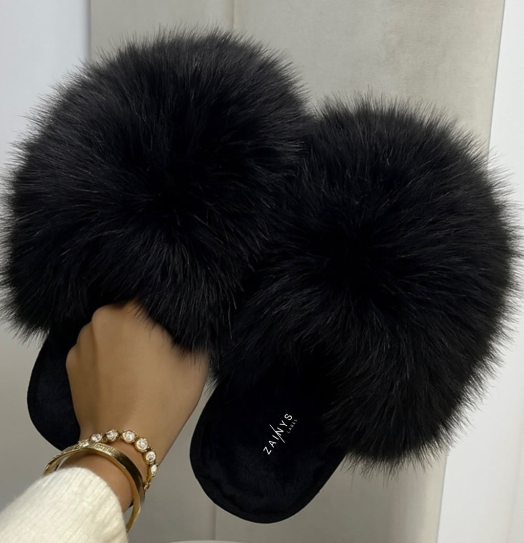 The Luxe Faux Fur Slippers